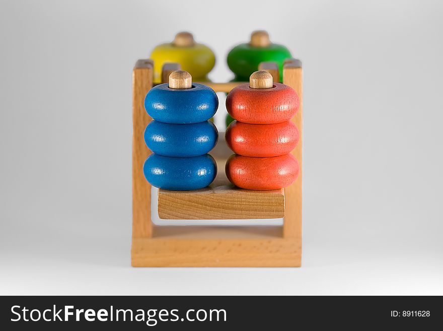 Colorful Balance Weight Scale Shown in Isolation. Colorful Balance Weight Scale Shown in Isolation