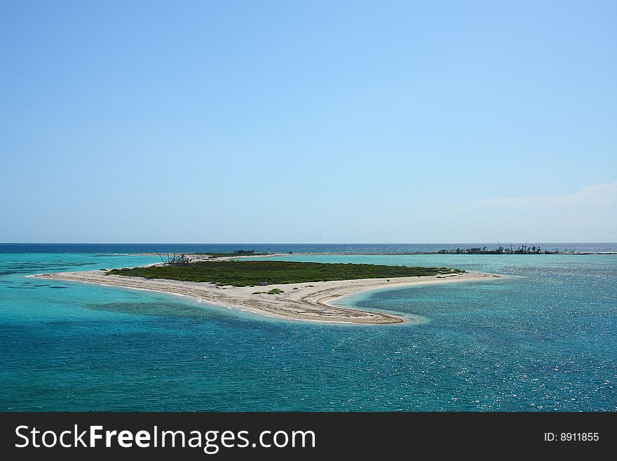 Gulf of Mexico on the beach of the Dry Tortugas Islands.