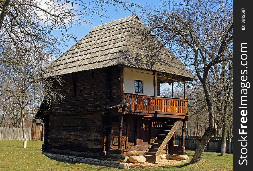 This is a peasant's house so in the late nineteenth, Gorj region - Romania. This is a peasant's house so in the late nineteenth, Gorj region - Romania