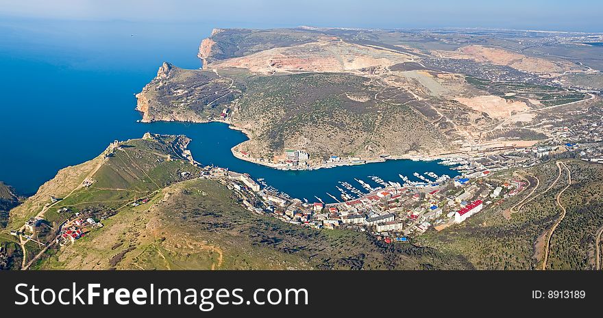 Panorama of the south coast Krimea