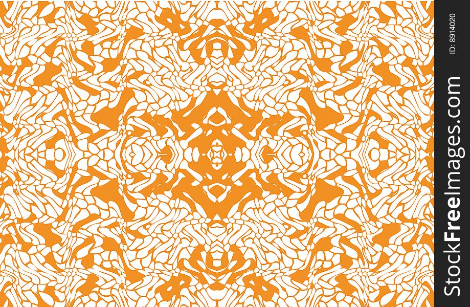 Repeatable orange and white abstract background. Repeatable orange and white abstract background.