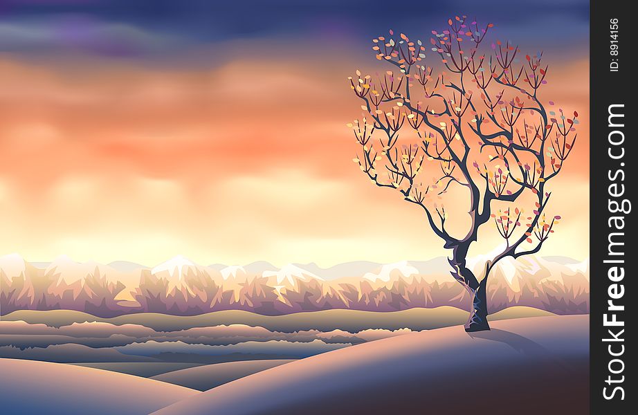 Autumn tree landscape (other landscapes are in my gallery)