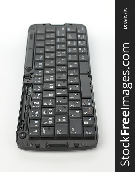 Compact black keyboard