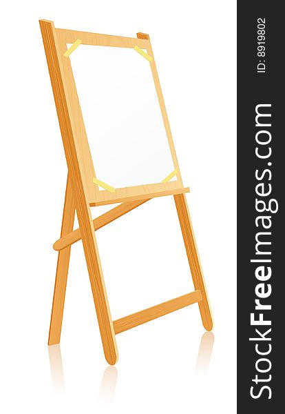 Easel, vector illustration, AI file included