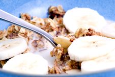 Breakfast Mueslu Detail Royalty Free Stock Photography Breakfast Mueslu Detail Royalty Free Stock Photography