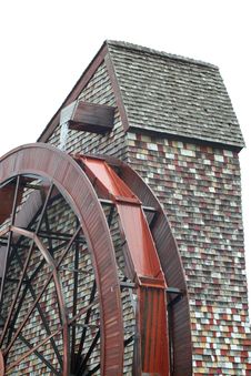 Isolated Giant Water Wheel For A Old Mill Royalty Free Stock Photography Isolated Giant Water Wheel For A Old Mill Royalty Free Stock Photography