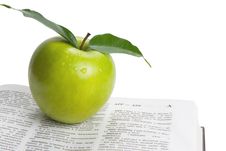 Book And Apple Royalty Free Stock Image Book And Apple Royalty Free Stock Image