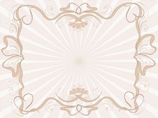 Frame In Beige Stock Photography Frame In Beige Stock Photography