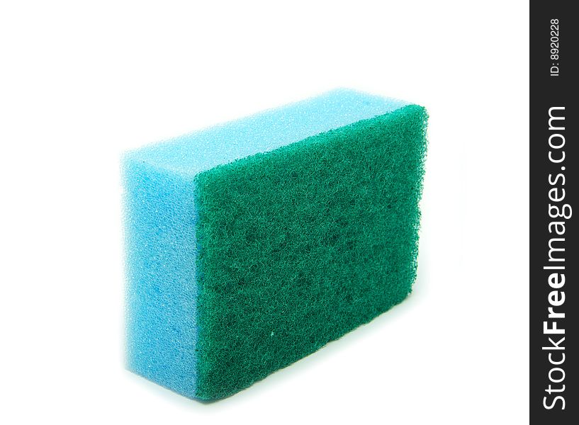 Kitchen sponges isolated on a white background