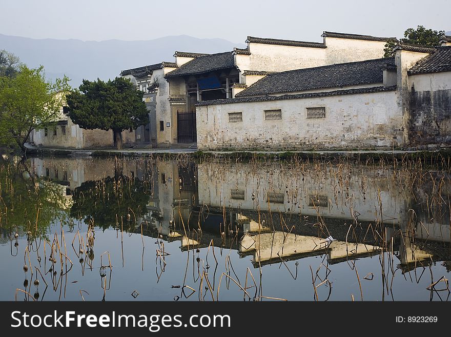 Hongcun located in southern anhui province, china. 
in november 2000, hongcun was designated a world cultural heritage site by unesco. Hongcun located in southern anhui province, china. 
in november 2000, hongcun was designated a world cultural heritage site by unesco