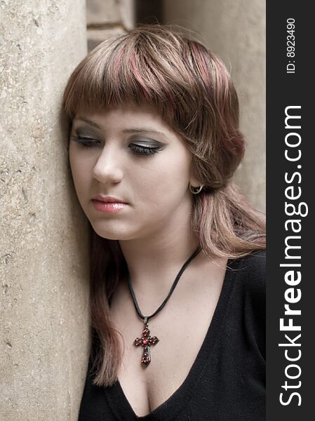 Portrait photo:the depression girl