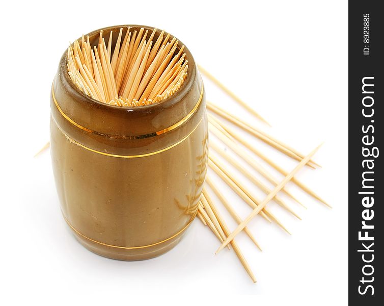 Bunch Of Toothpick Isolated