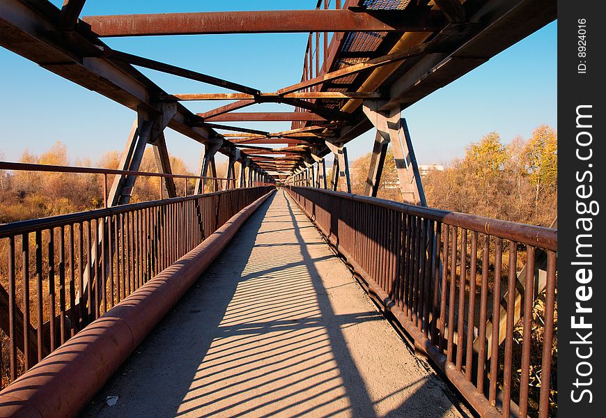 Ferro-concrete design of the foot bridge. Ferro-concrete design of the foot bridge