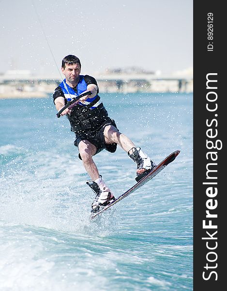 Wakeboarder In Action