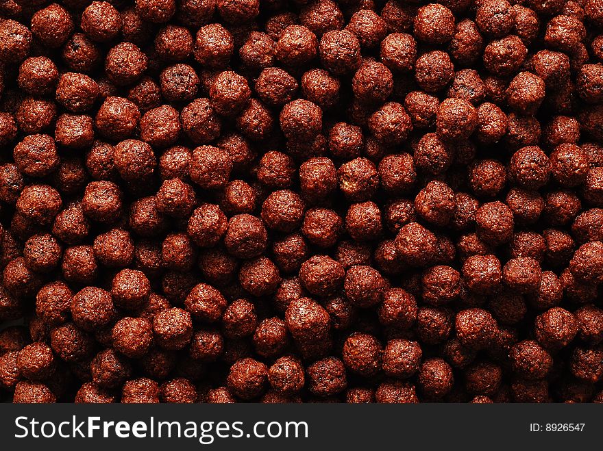 Chocolate balls background