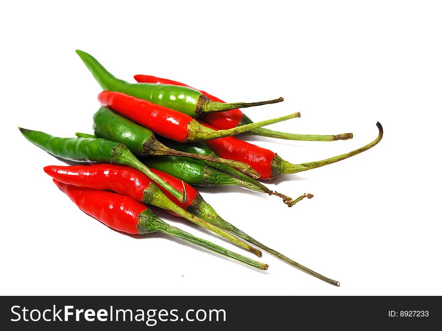 Close up capture on green spicy chili. Close up capture on green spicy chili