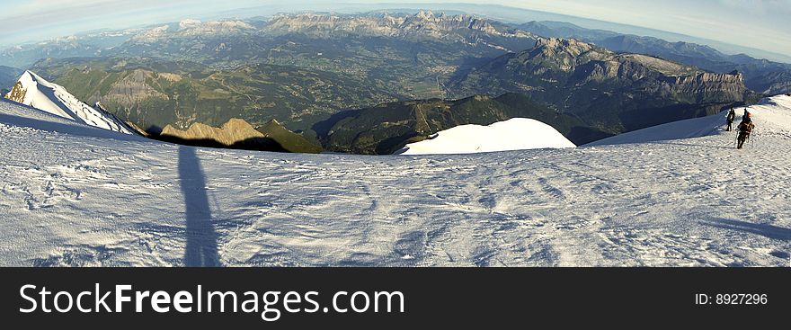 Mountains In Winter Panorama