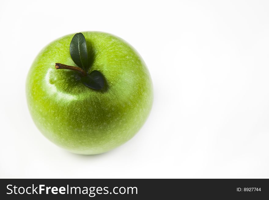 Fresh green apple full of vitamins