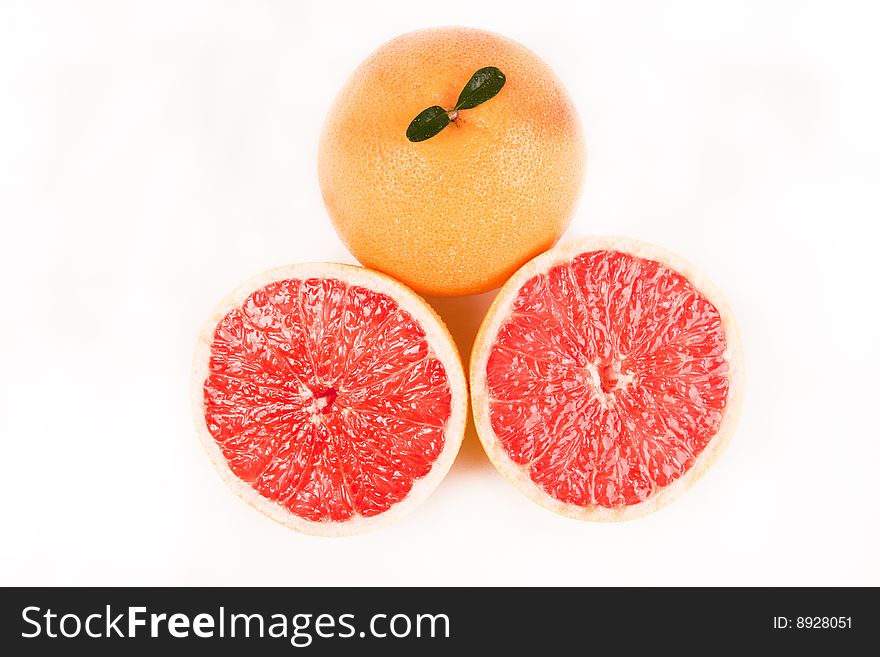 Fresh juicy red grapefruit full of vitamins. Fresh juicy red grapefruit full of vitamins