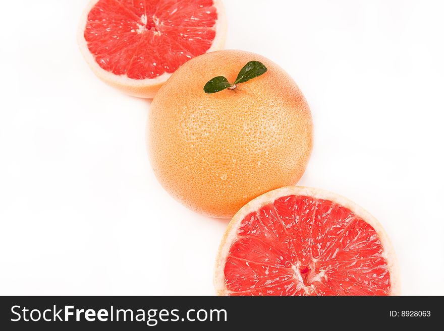 Fresh juicy red grapefruit full of vitamins. Fresh juicy red grapefruit full of vitamins