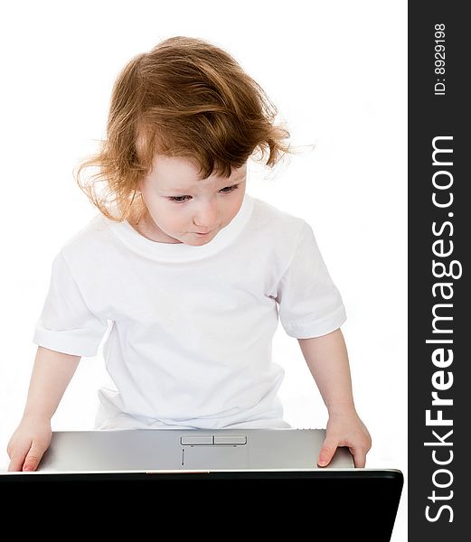 Baby And Laptop