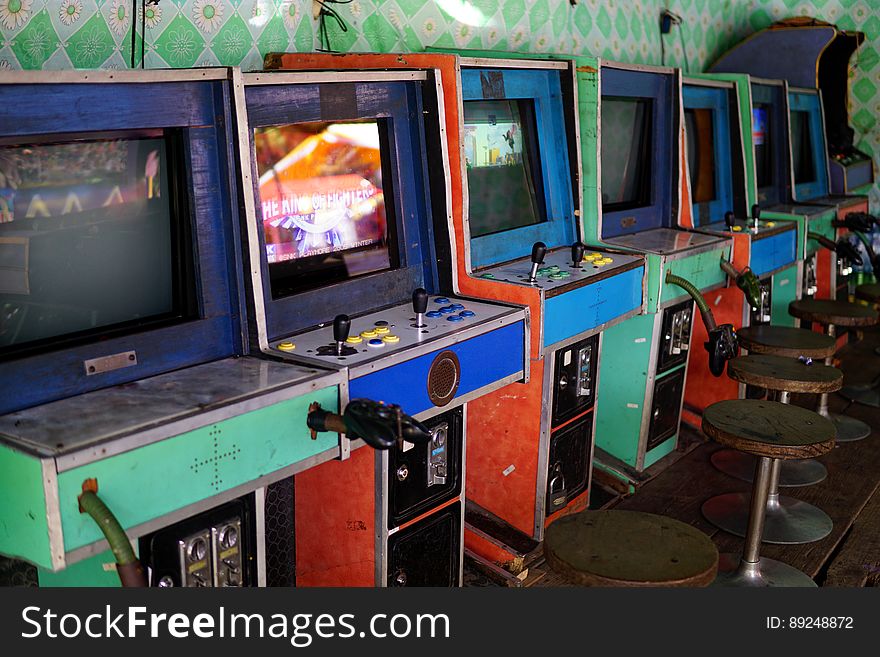 Decaying arcade machines