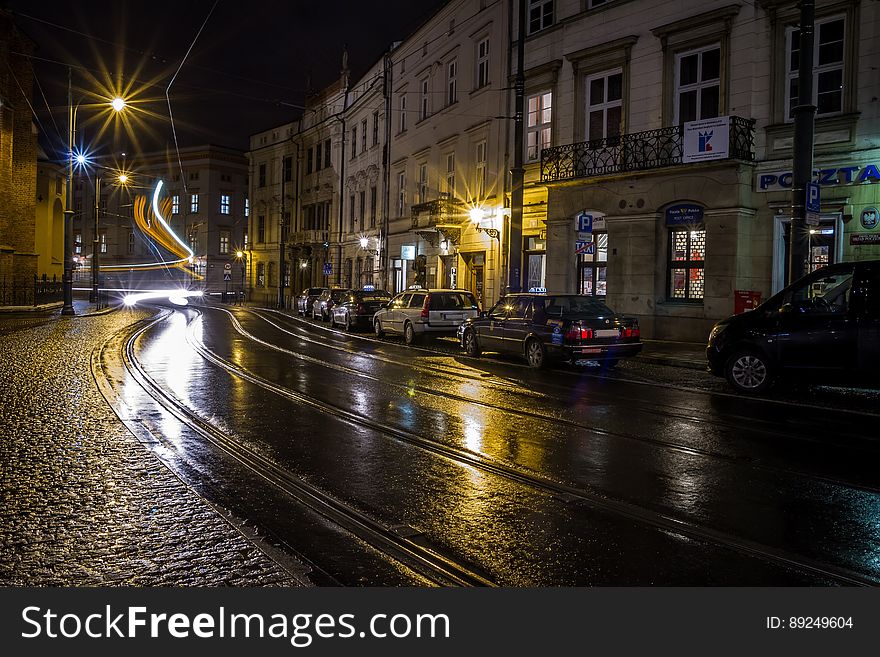 Krakow Streets By Night, Poland