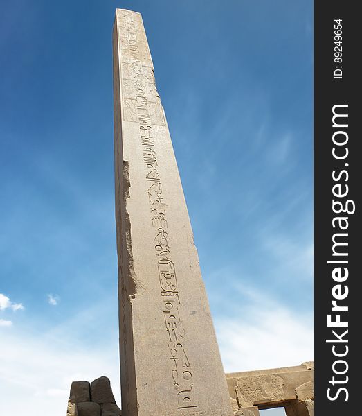 The obelisk of Queen Hatshepsut, Temple of Karnak, Egypt