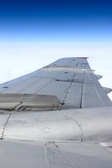 Wing Of Airliner Royalty Free Stock Photography Wing Of Airliner Royalty Free Stock Photography