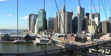 Buildings And Bridges From Manhattan Royalty Free Stock Image Buildings And Bridges From Manhattan Royalty Free Stock Image