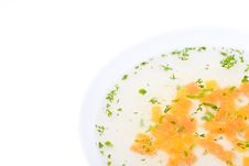 Clear Chicken Broth Royalty Free Stock Photo