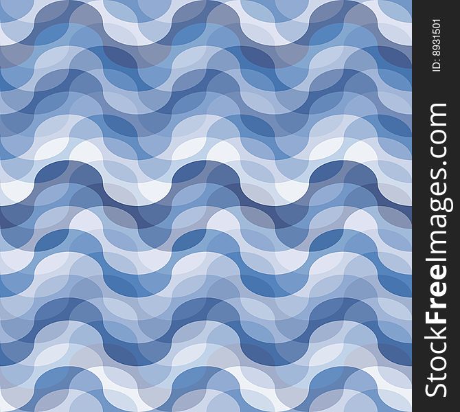 Seamless swirl blue tile pattern. Seamless swirl blue tile pattern