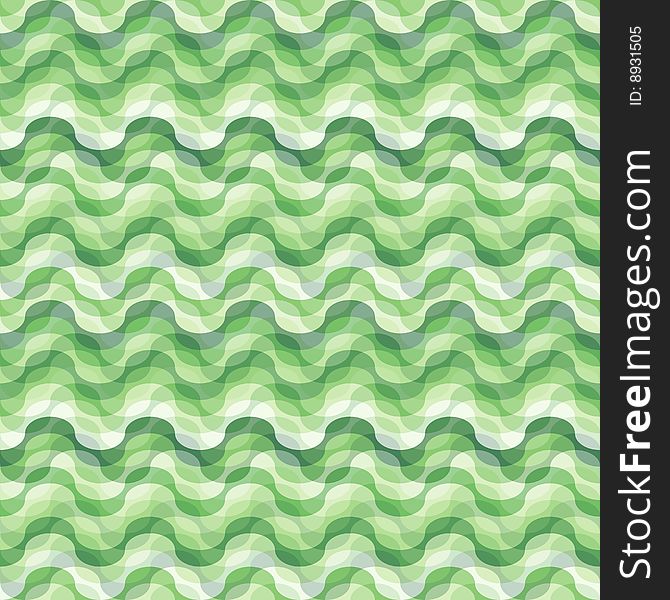 Seamless swirl green tile pattern. Seamless swirl green tile pattern