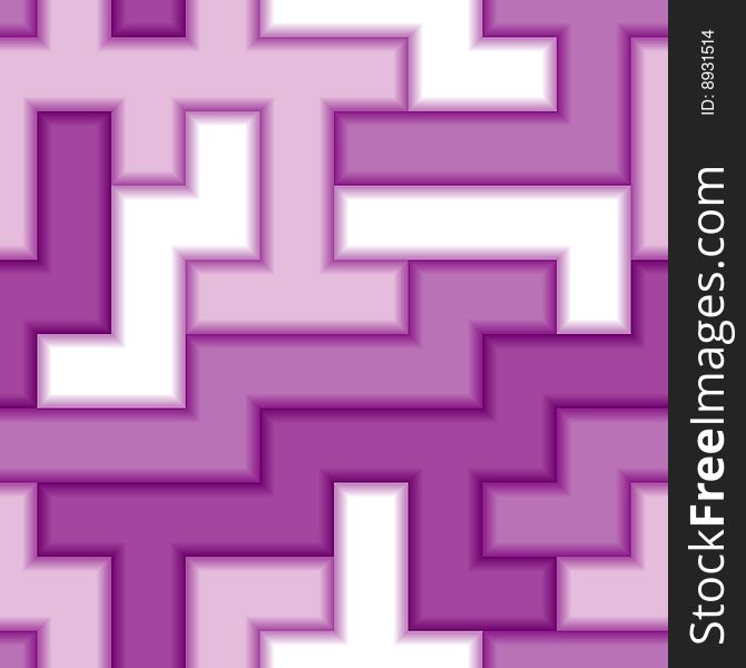 Violet 3d tiles. Seamless vector pattern. Violet 3d tiles. Seamless vector pattern