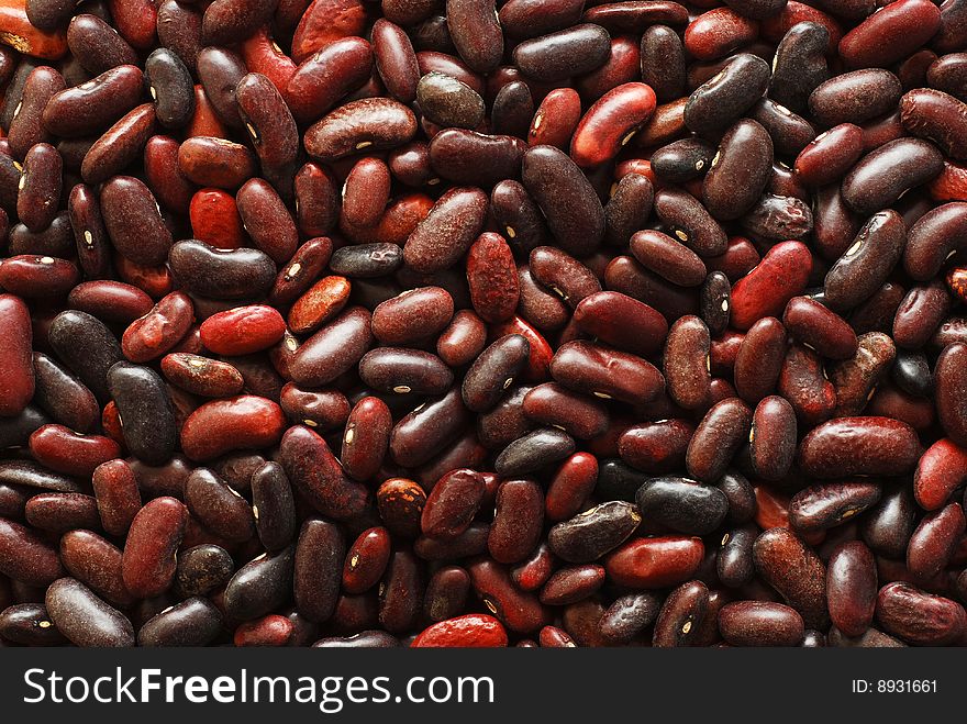 Small red beans background texture
