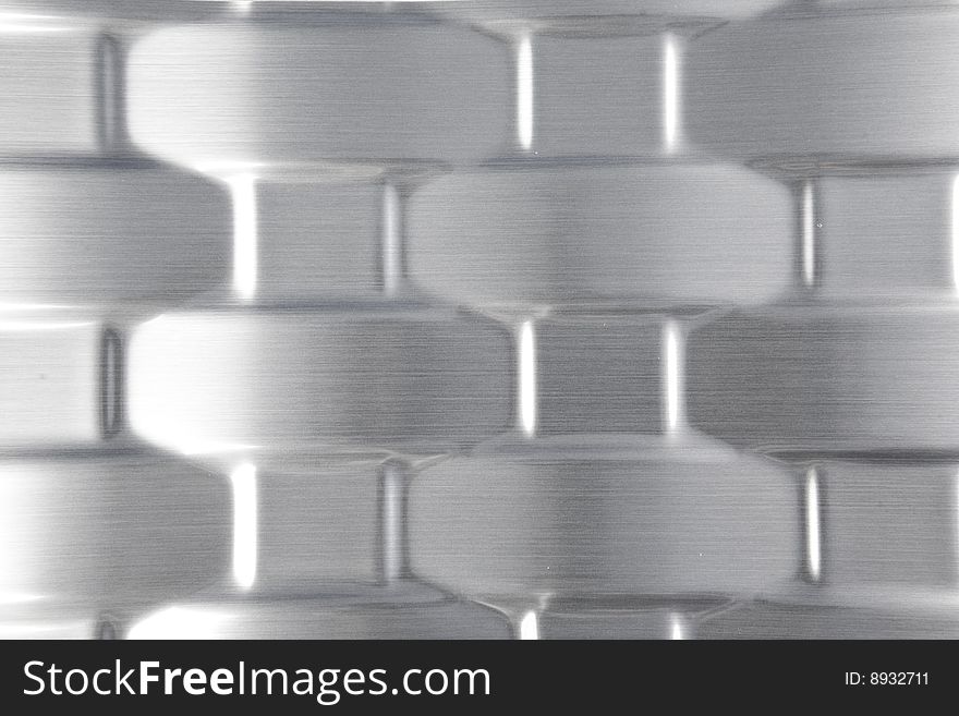 Background of shiny textured metal