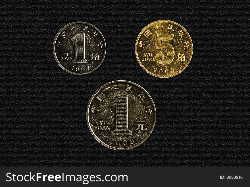 Three chinese coins use every day