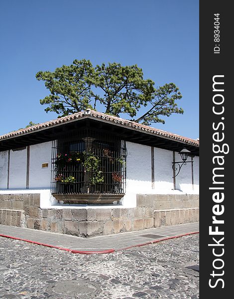 Historical houses from Antigua in Guatemala