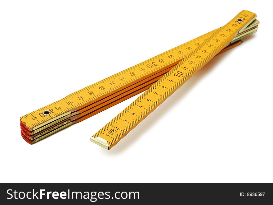 Measuring tape isolated on white. Measuring tape isolated on white