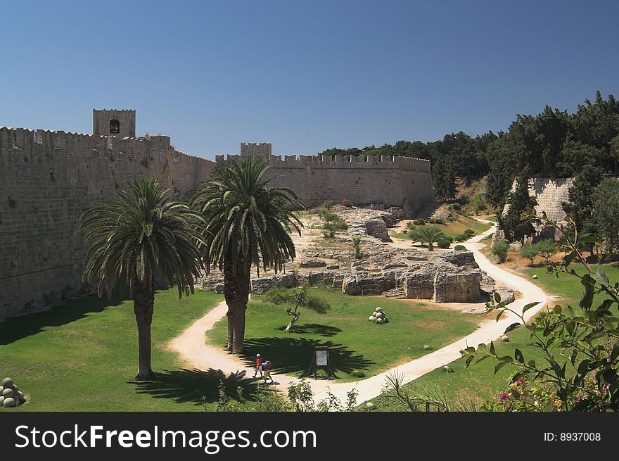 Palace of the Grand Master in Rhodes city, Rhodes island, Greece