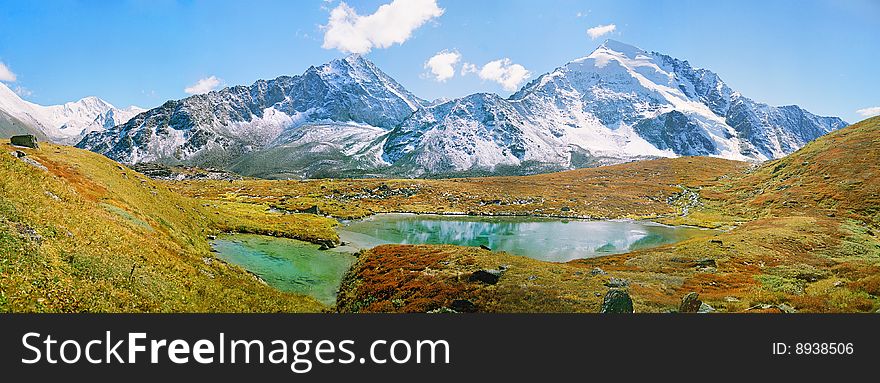 Ak-Oyuk mountain range in Altai. Ak-Oyuk mountain range in Altai