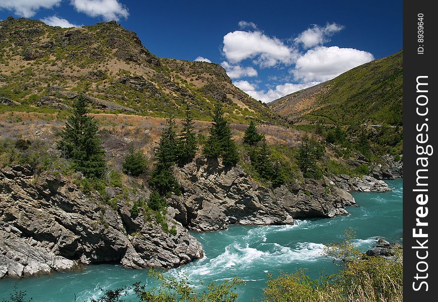 Kawarau River rapids, New Zealand