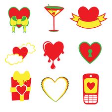 Love Icons Stock Photo Love Icons Stock Photo