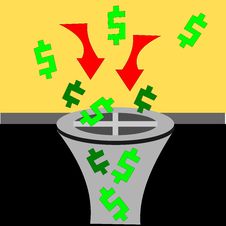 Money Down The Drain Stock Images Money Down The Drain Stock Images