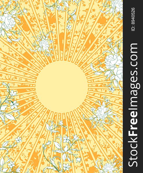 Floral Sunny Background