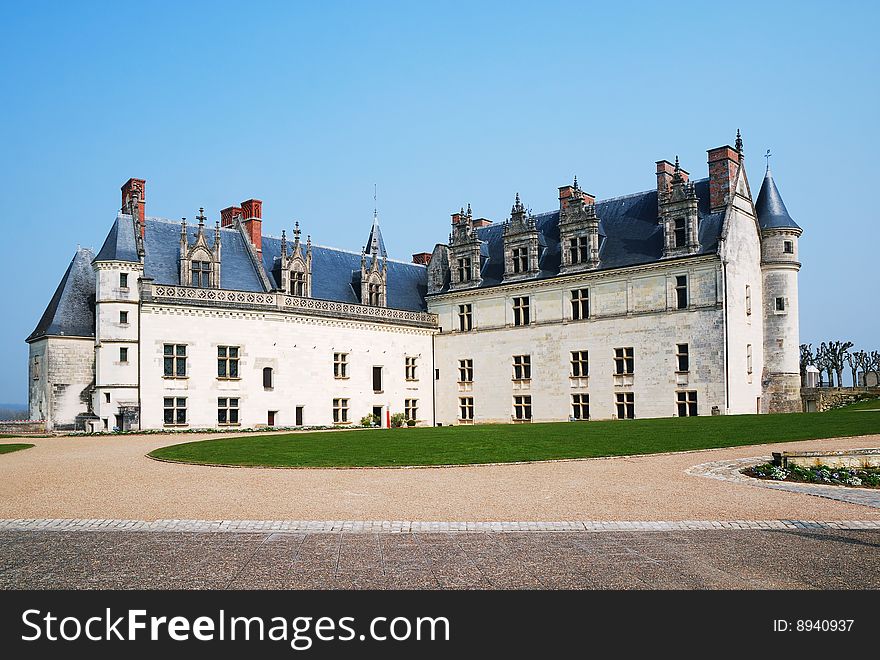 French Royal Palace In Amboise Close-up