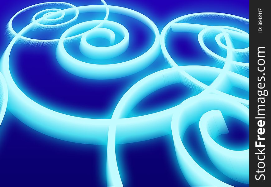 Raster illustration on which patterns in the form of spirals are represented