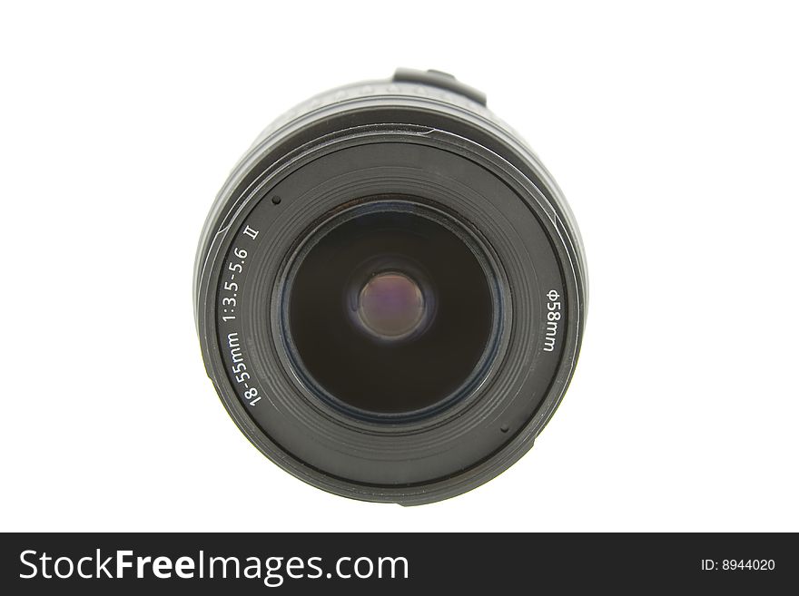 Camera lens front shot