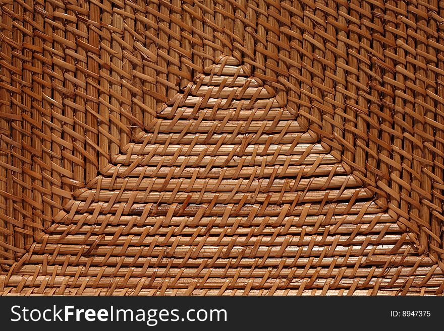 Surface of wicker bread basket. Surface of wicker bread basket.