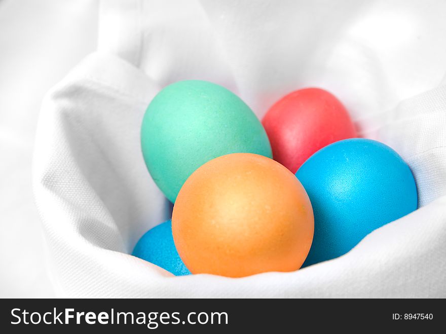 Photo of the color easter eggs